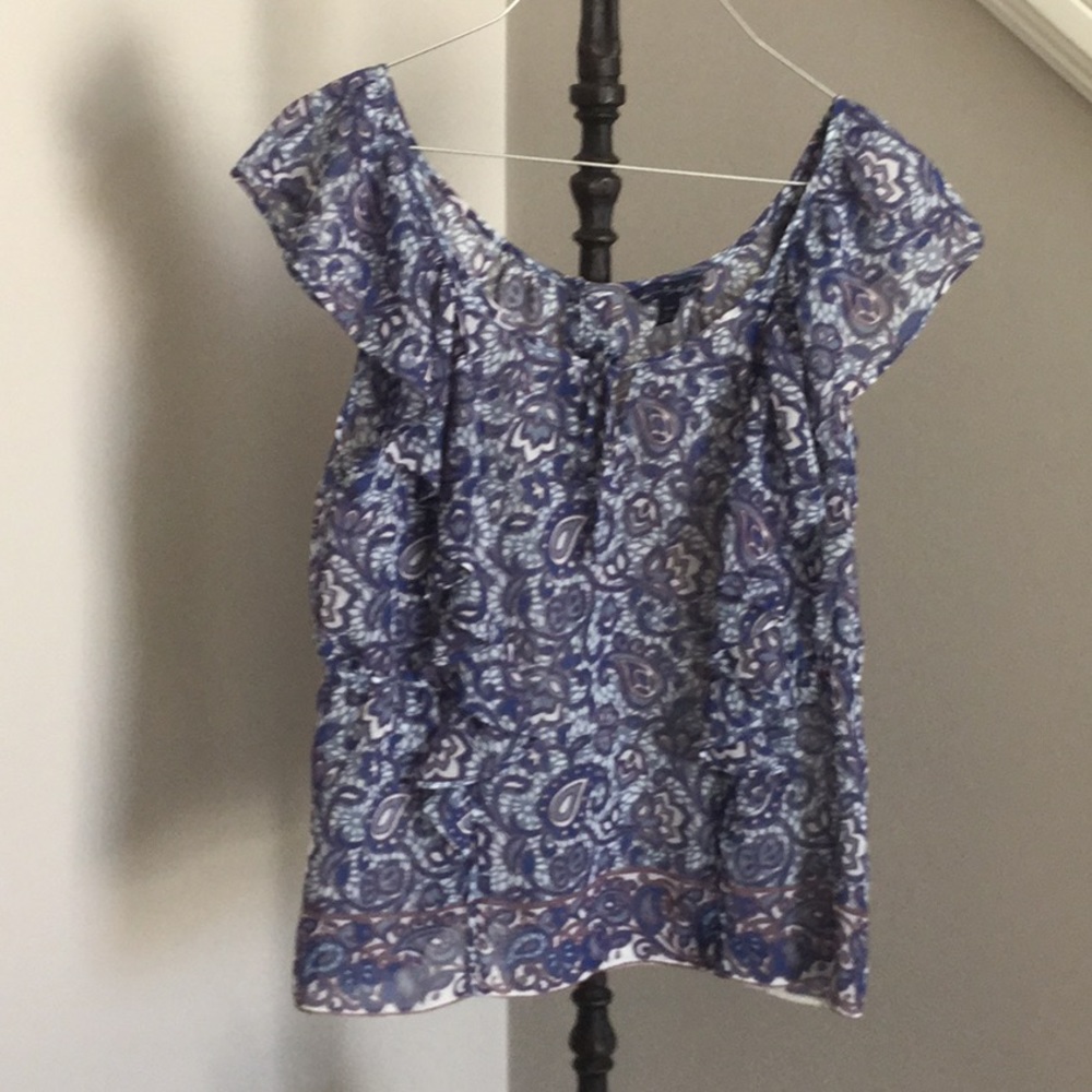 American Eagle Ruffle Top